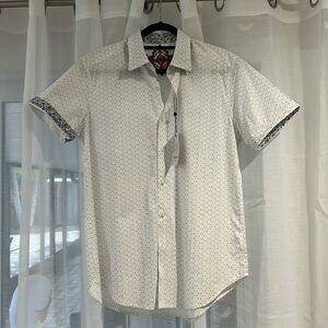 Robert Graham Multi Color Men’s Short Sleeve Button Down Dress/Casual Shirt